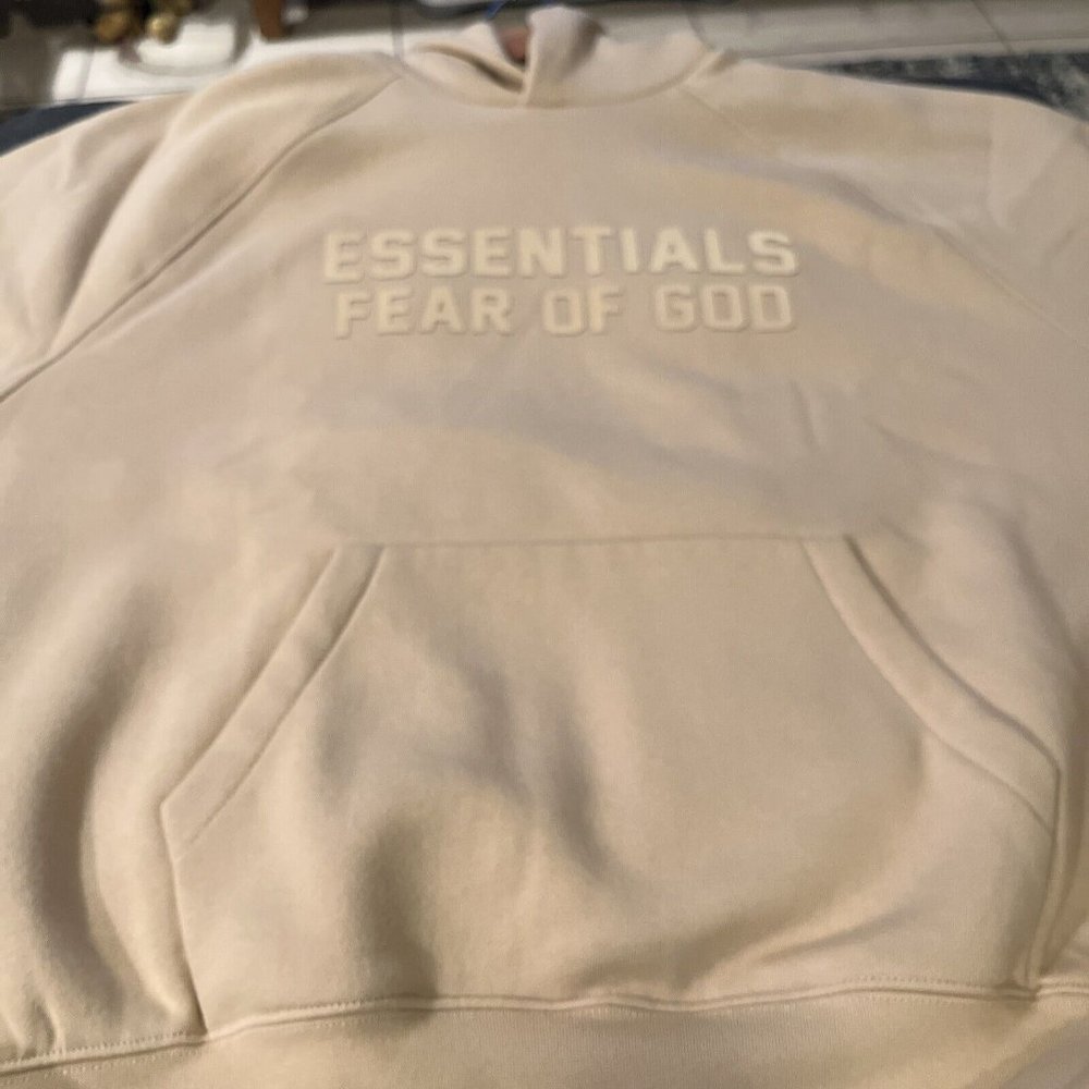 Essentials Fear Of god Hoodie Sand Size L